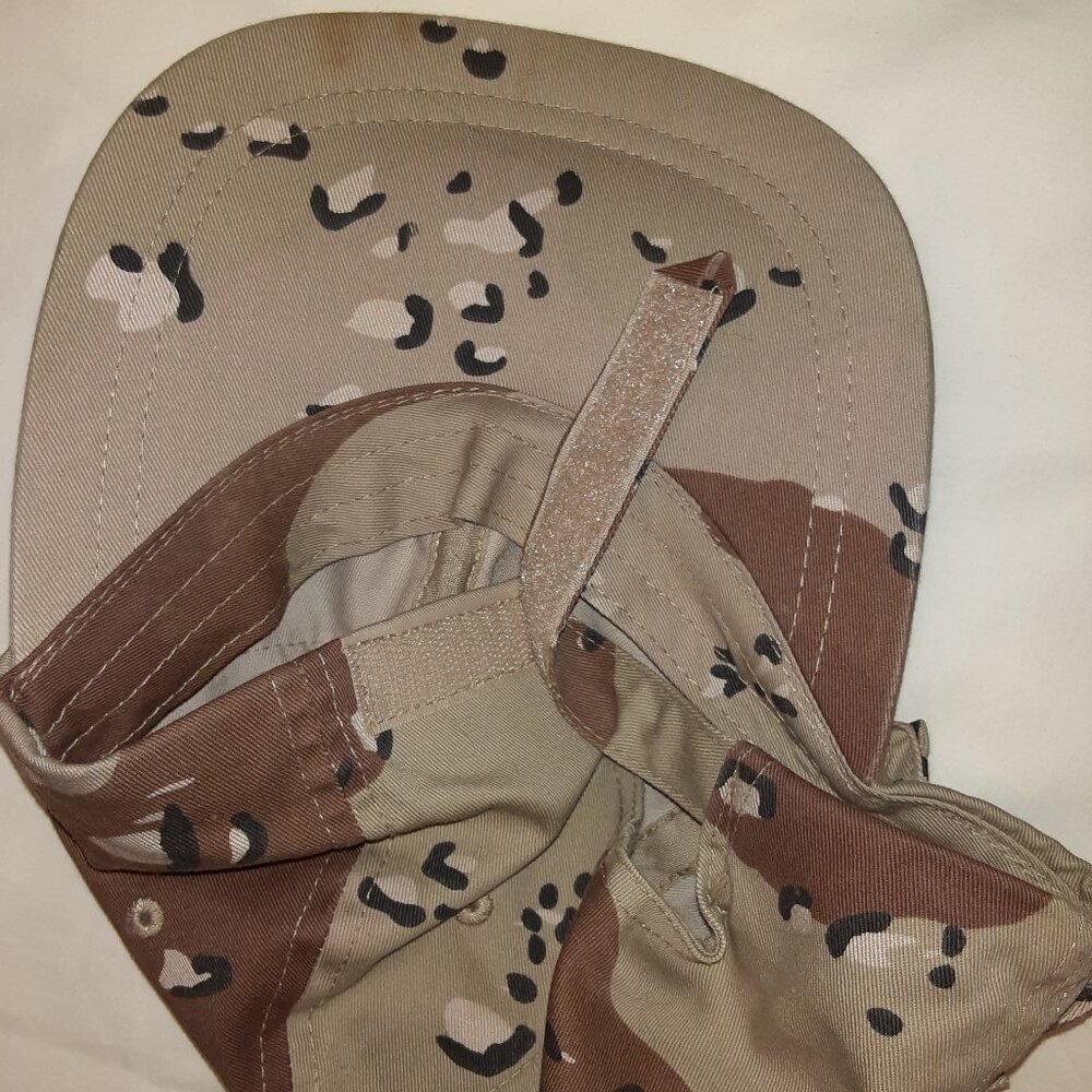 Desert Camouflage Baseball Cap Hat Lid Cover * 3 Pockets! * EUC * NOT USGI * - Picture 6 of 10